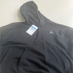 Jordan Black Pullover Hoodie with White Jumpman Logo